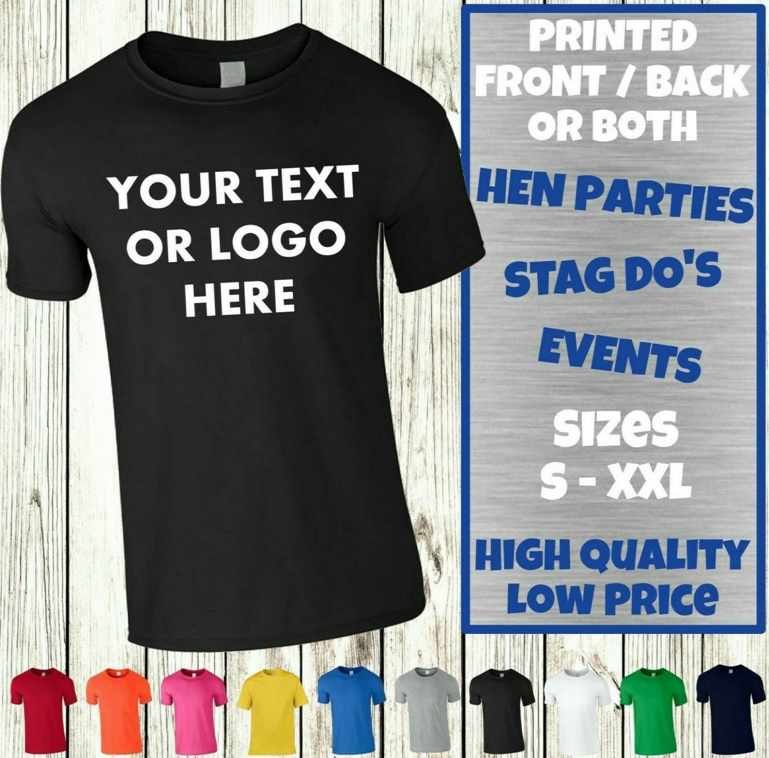 Cheap T shirt printing with next day delivery UK | From 99p