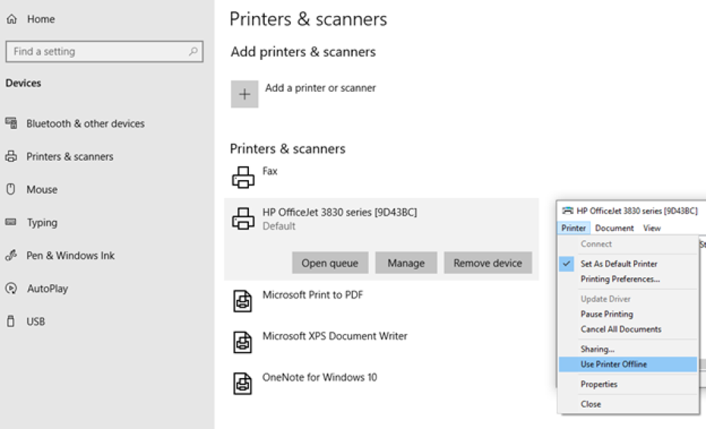 how to get a printer online