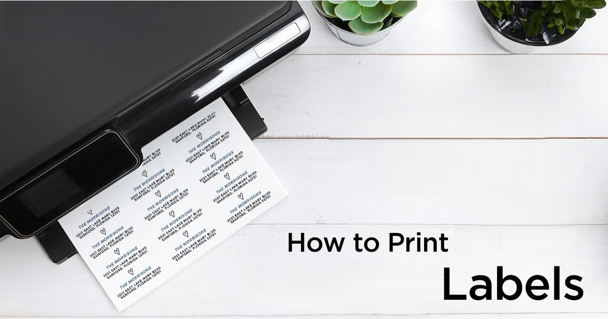 how to print labels