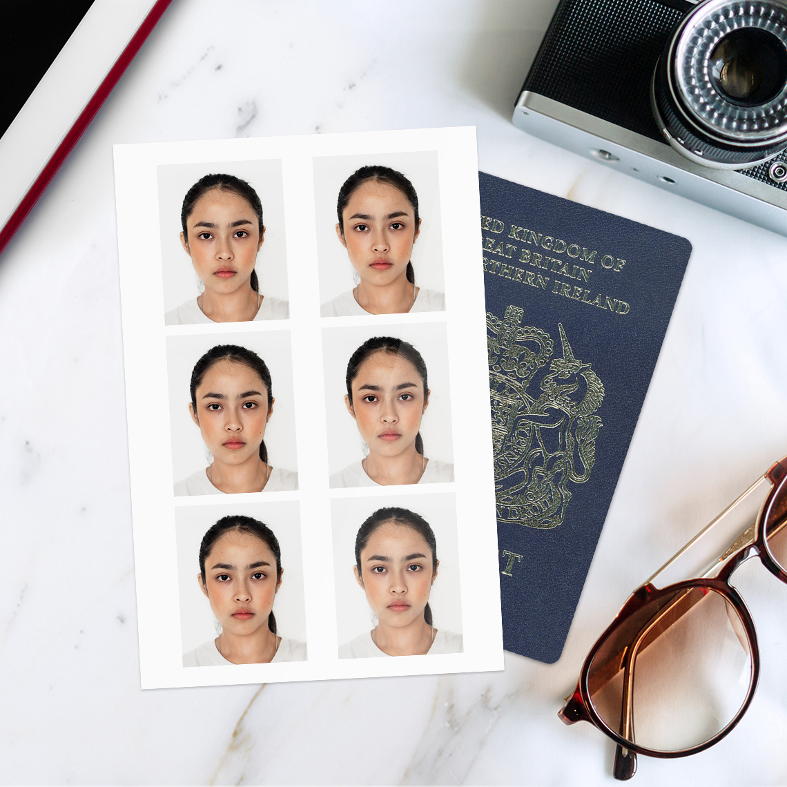 how to print passport size photo