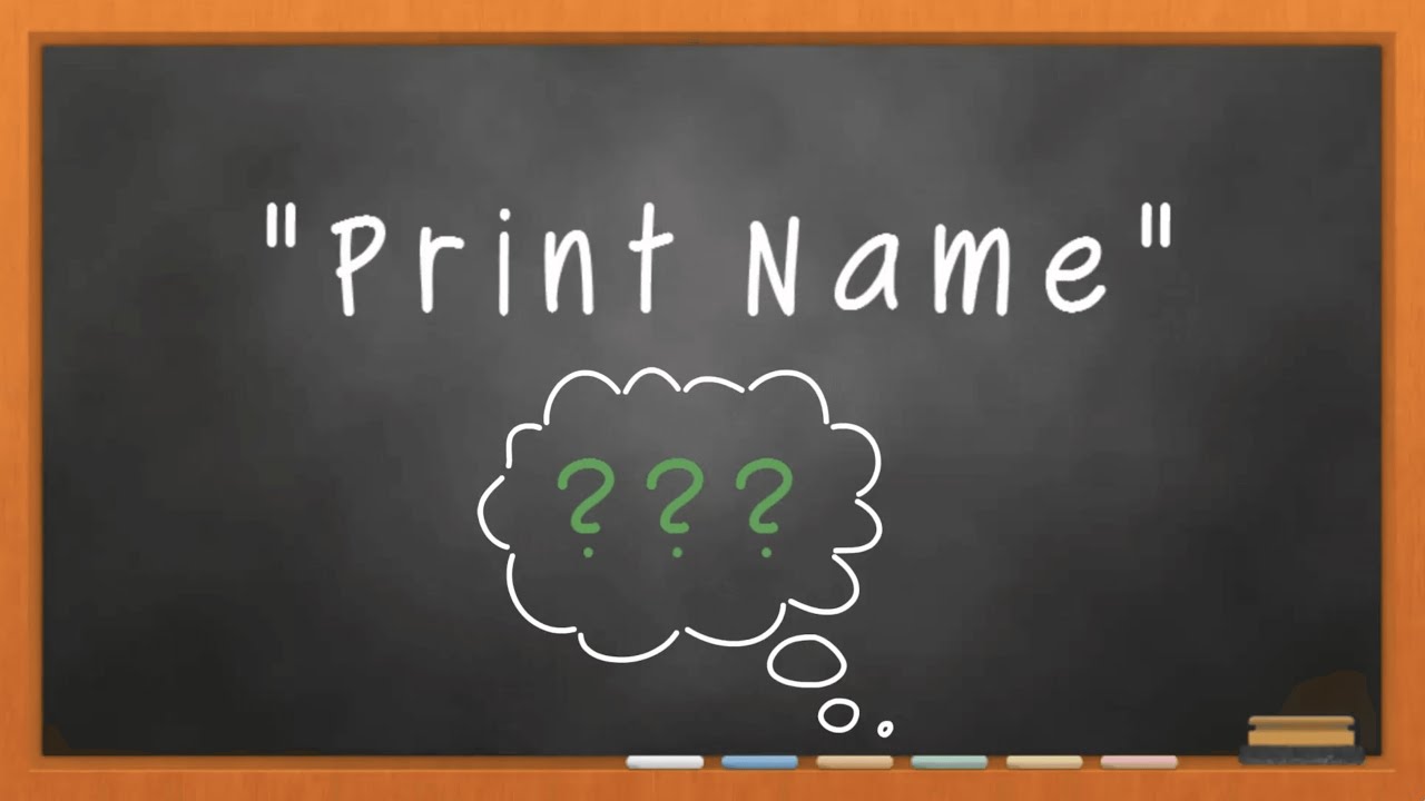 what is a print name