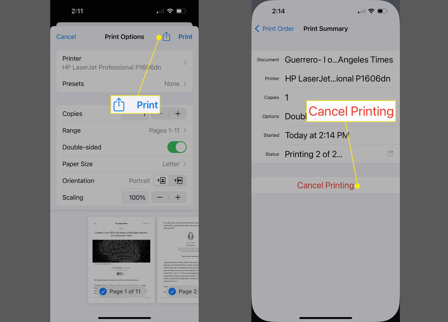 how to print a photo from iphone